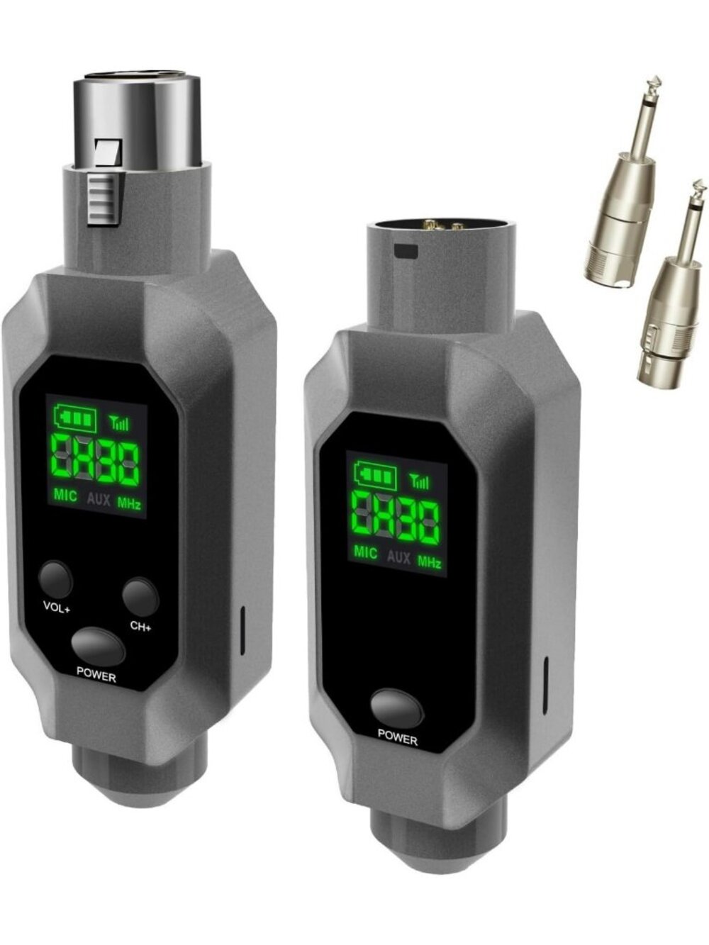 UHF Wireless Microphone System - 164ft Range, 8H Battery Life, Wireless Mic